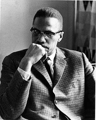 Malcolm X with Saudi Arabia's King Faisal in 1964 