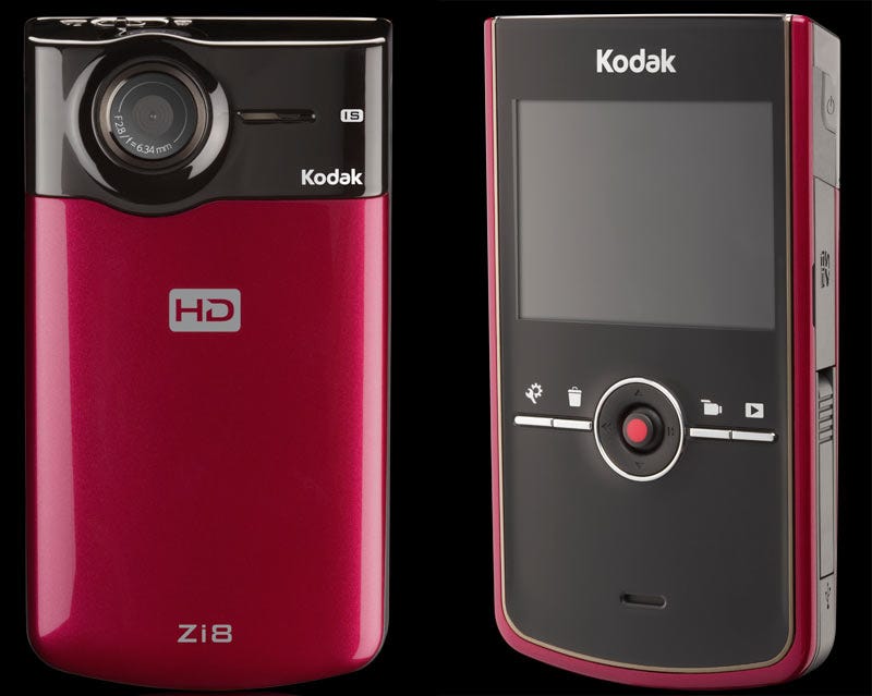 Illustration for article titled Kodak Zi8 Wallops Flip With 1080p, Image Stabilizer and SD Slot