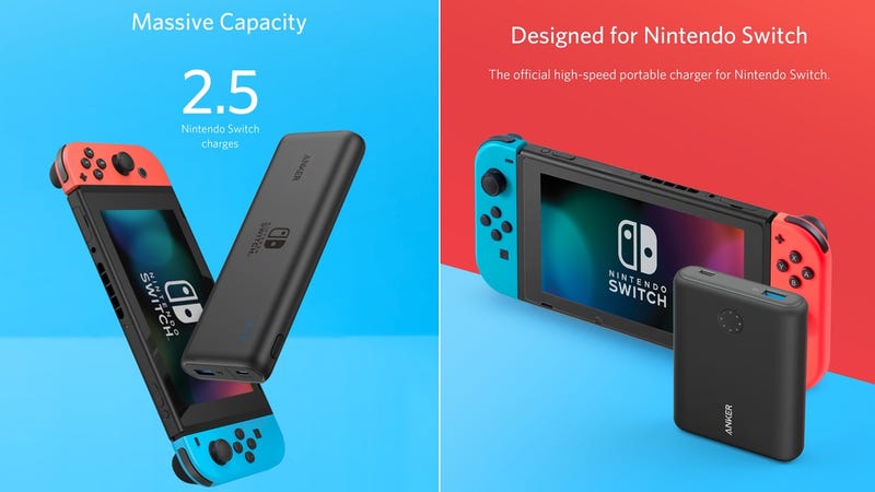 Preorder Anker PowerCore 13400 Nintendo Switch Edition | $70 | AnkerPreorder Anker PowerCore 20100 Nintendo Switch Edition | $90 | Anker