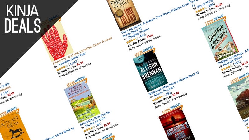 Illustration for article titled Add Some Popular Novels to Your Kindle for $3-$4 Each, Today Only