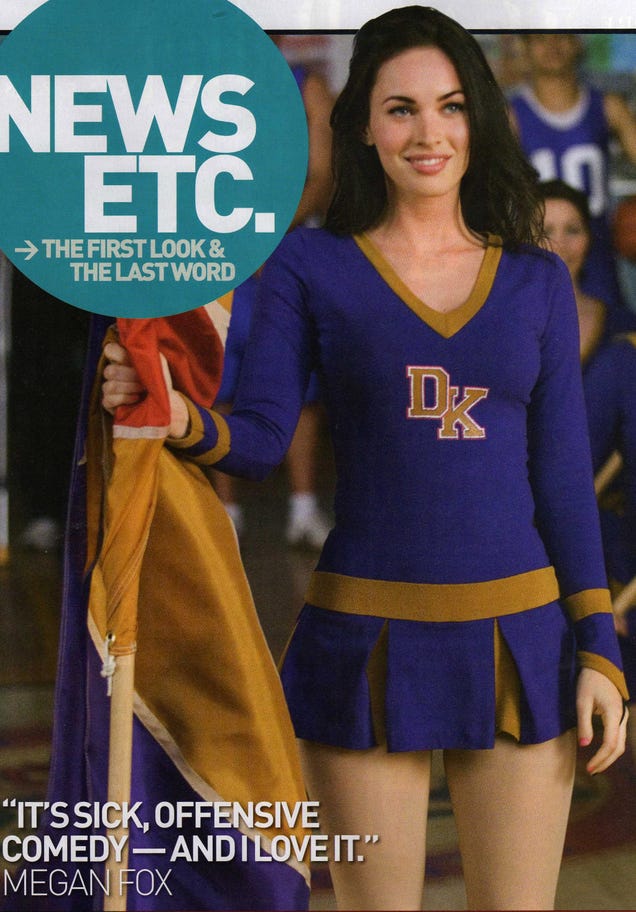 Megan Fox's Cheerleading Costume Shows Her Jennifer's Body Team Spirit