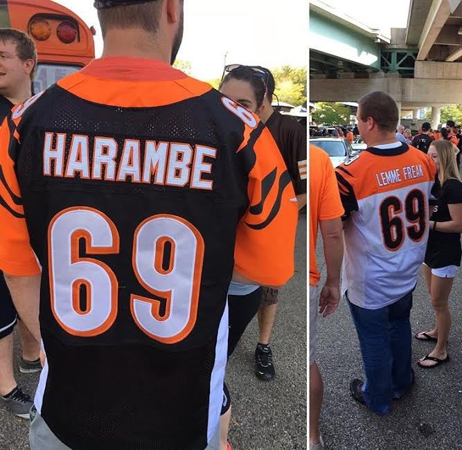 cincinnati reds harambe jersey