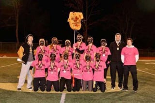 Sullivan High School’s powder-puff football team in blackfaceFacebook