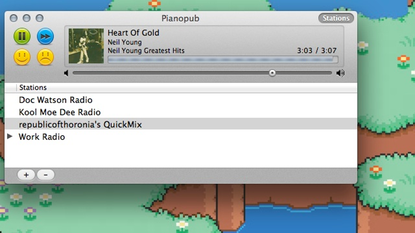 pandora desktop app mac os x
