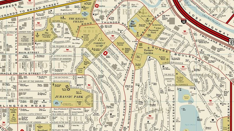Illustration for article titled Here’s a detailed map of the fictional city where every movie takes place