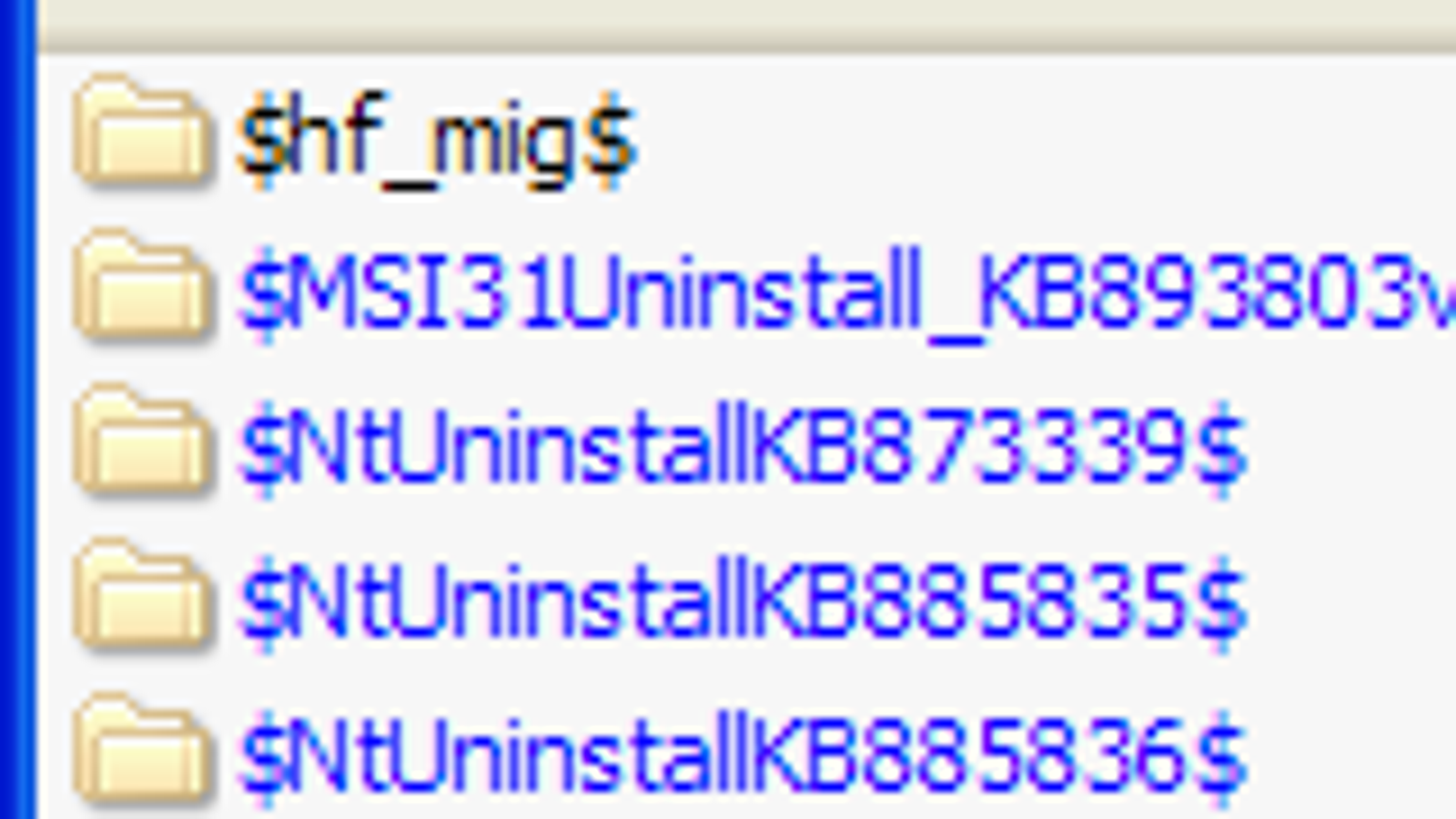 Recover Disk Space by Deleting Uninstall Folders