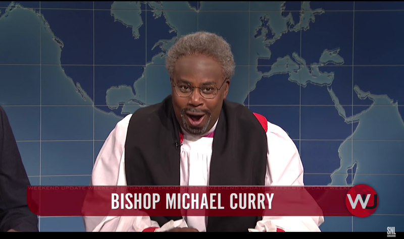 Watch Snl Does A Spot On Send Up Of Bishop Curry From The Royal