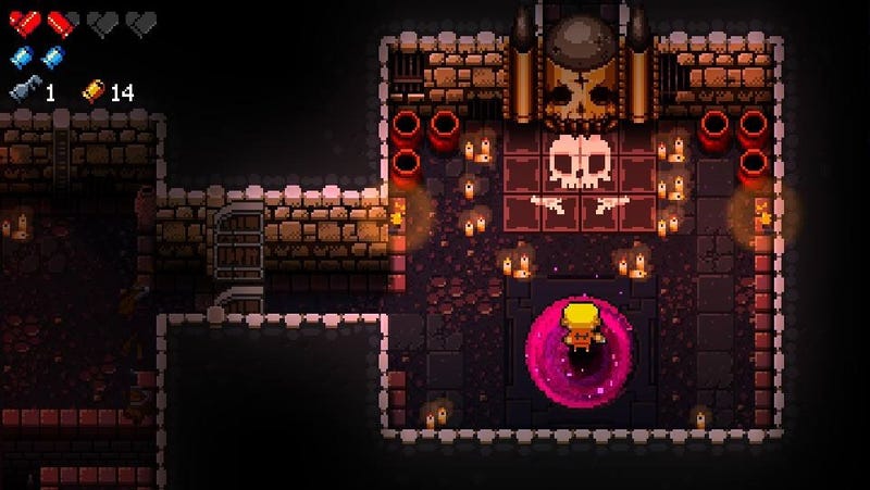 Znalezione obrazy dla zapytania enter the gungeon gameplay