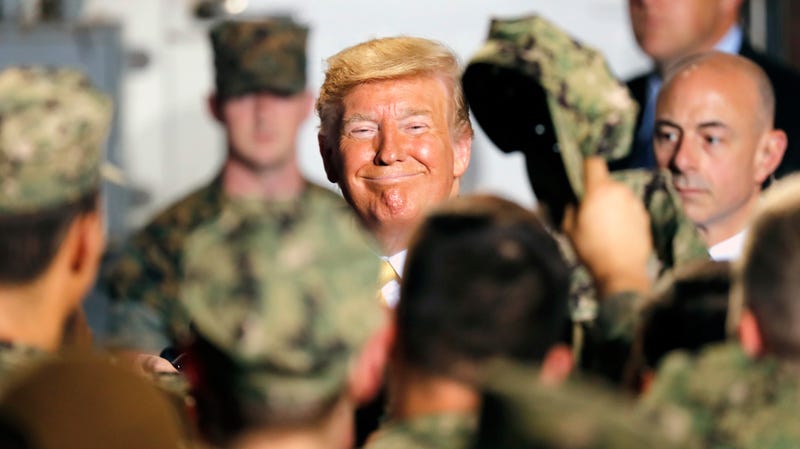 Illustration for article titled President Trump Thinks the Navy Is Trying Too Hard