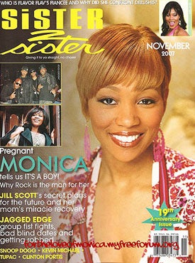 Illustration for article titled Monica On Her Pregnancy And Boyfriend's Suicide In 'Sister2Sister'