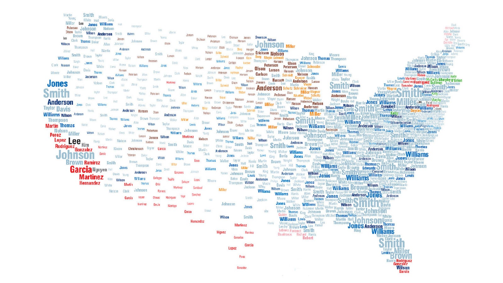 interactive map reveals the most common surnames in the u s