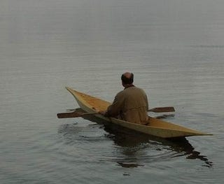 18' canoe from single sheet of plywood make: