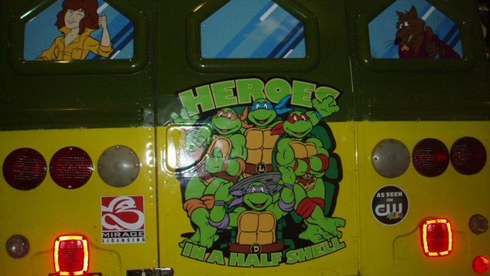 playmates turtle van