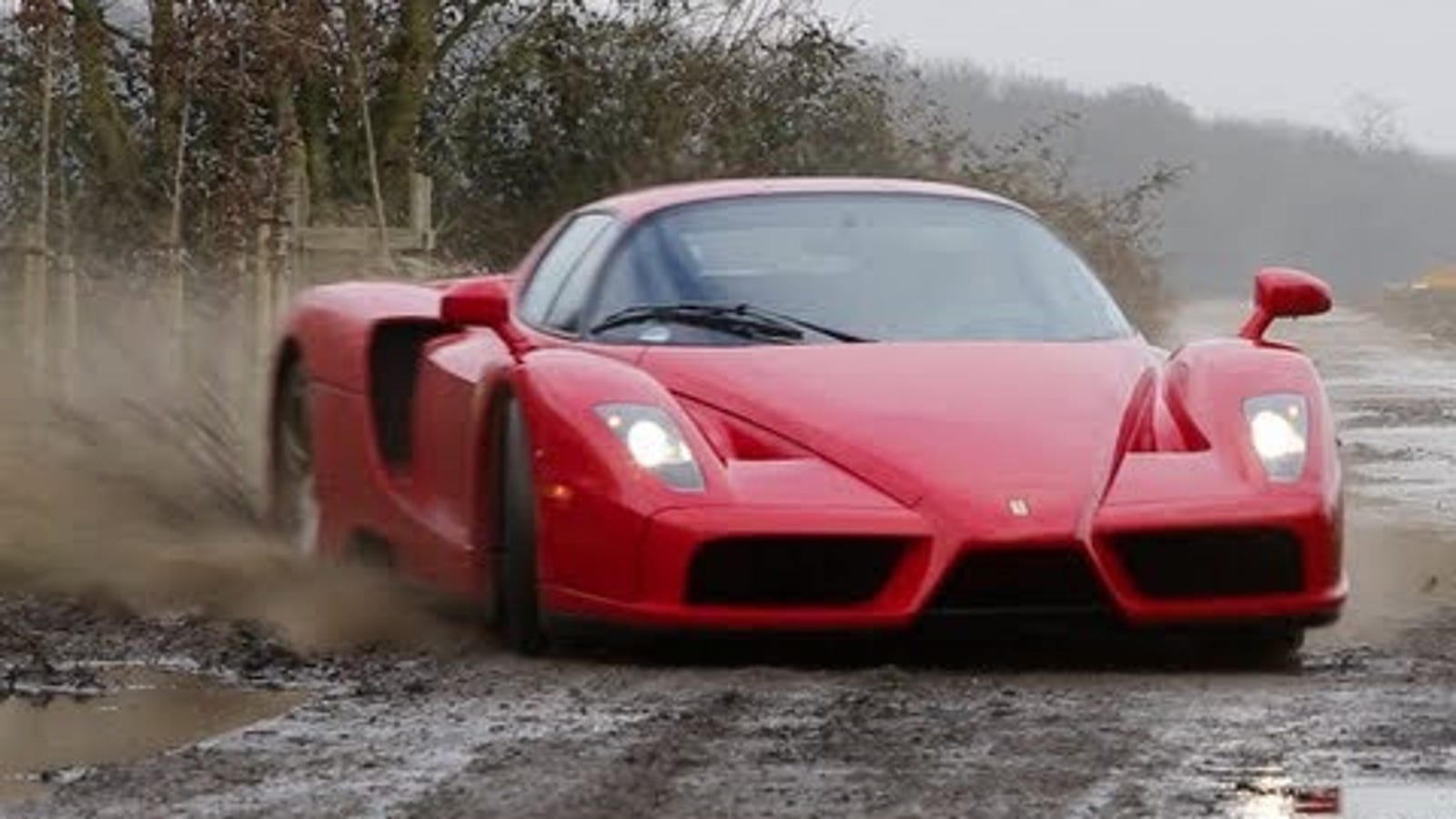Watch These Crazy Rich People Drift A Ferrari Enzo On A