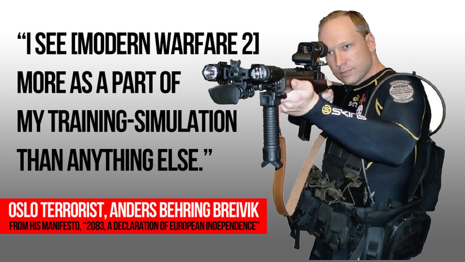 Oslo Terrorist Used Modern Warfare 2 as "Training ...