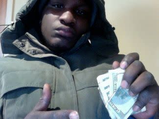 Bold criminal posts photo on victim's Facebook page.