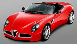 Illustration for article titled Alfa Romeo 8C Competizione Spider Set for 2009 Launch