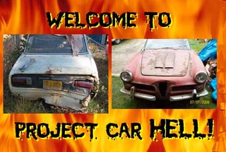 Illustration for article titled Project Car Hell, Affordable 60s Alfa Romeo Edition: 2000 Spider or 1750 Berlina?