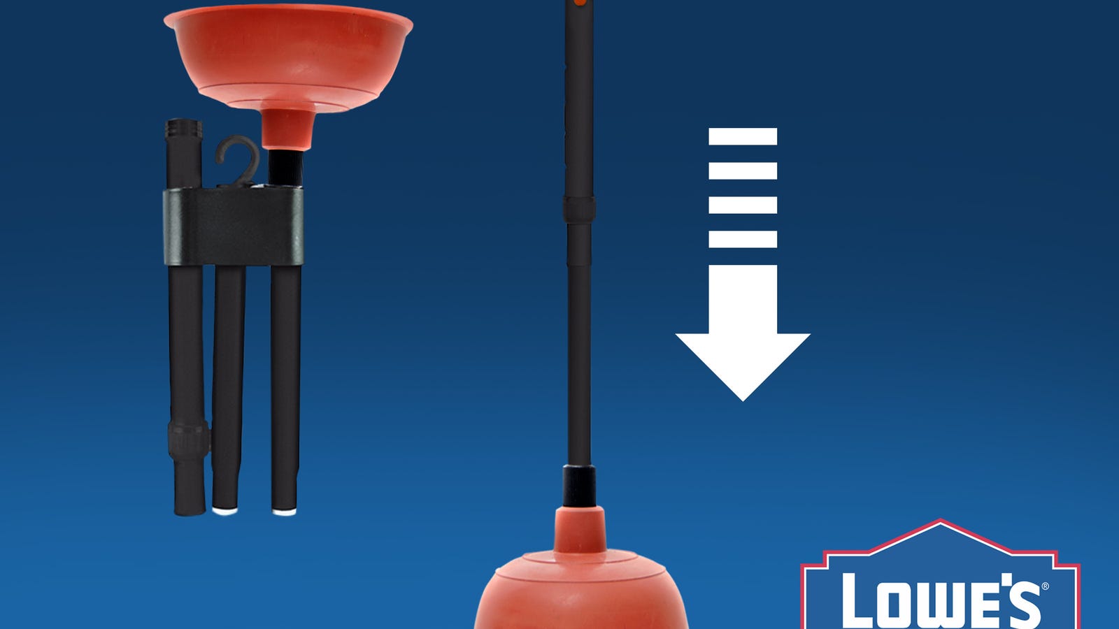 Lowe’s Debuts New Travel Plunger With Collapsible Handle