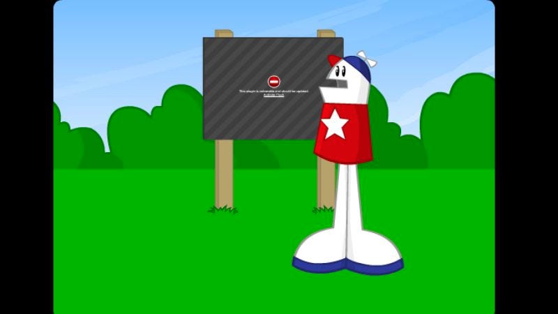 Illustration for article titled Homestar Runner faces down the demise of Flash with aplomb, Deep Impact jokes