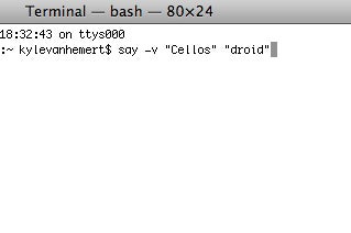 Illustration for article titled Whoa! Your Mac Can Make the "Droid" Sound