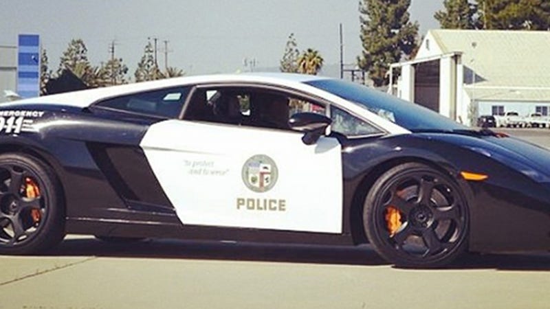 The Lapd Has A Lamborghini Cop Car Now Because Charity