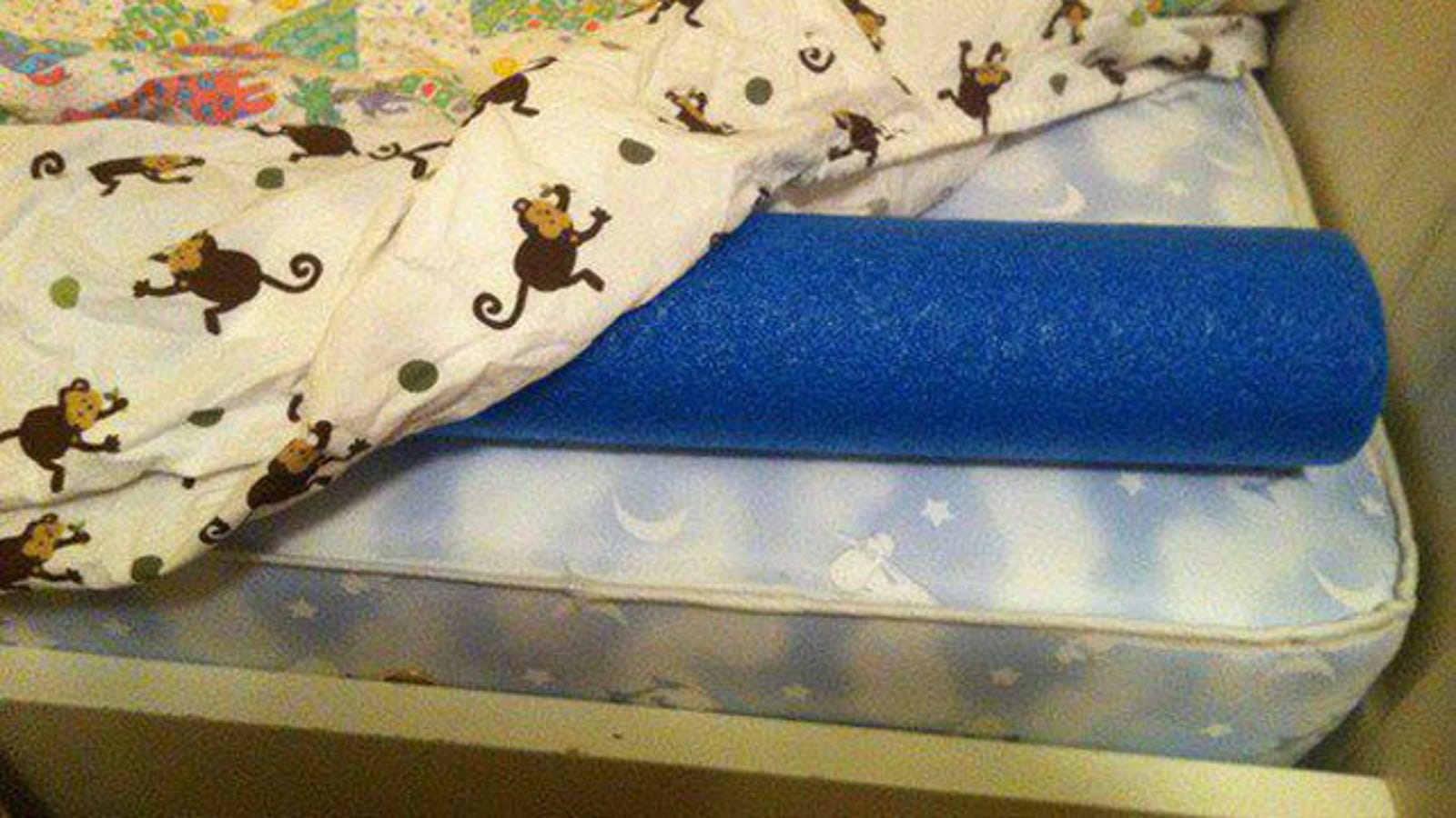 Keep Kids from Falling out of Bed with Pool Noodles