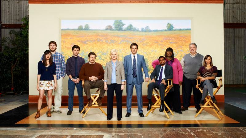 Illustration for article titled 10 episodes of real people in a real town with real feelings from Parks And Recreation