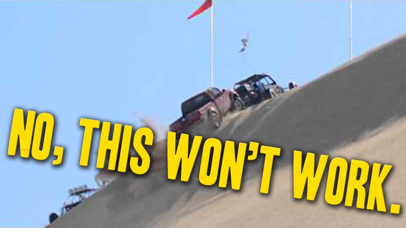Illustration for article titled Science Smackdown: Nissan Frontier Dune Buggy Ad