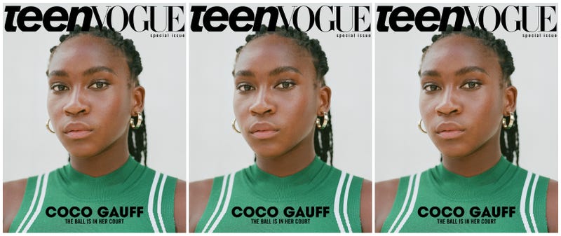 Illustration for article titled Has Coco Gauff Got Next? The 15-Year-Old Tennis Phenom Lands the Cover of Teen Vogue