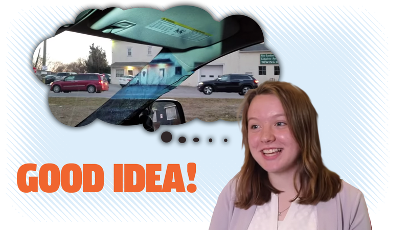 Illustration for article titled 14-Year-Old Inventor Develops Clever Blind Spot Removal Tech