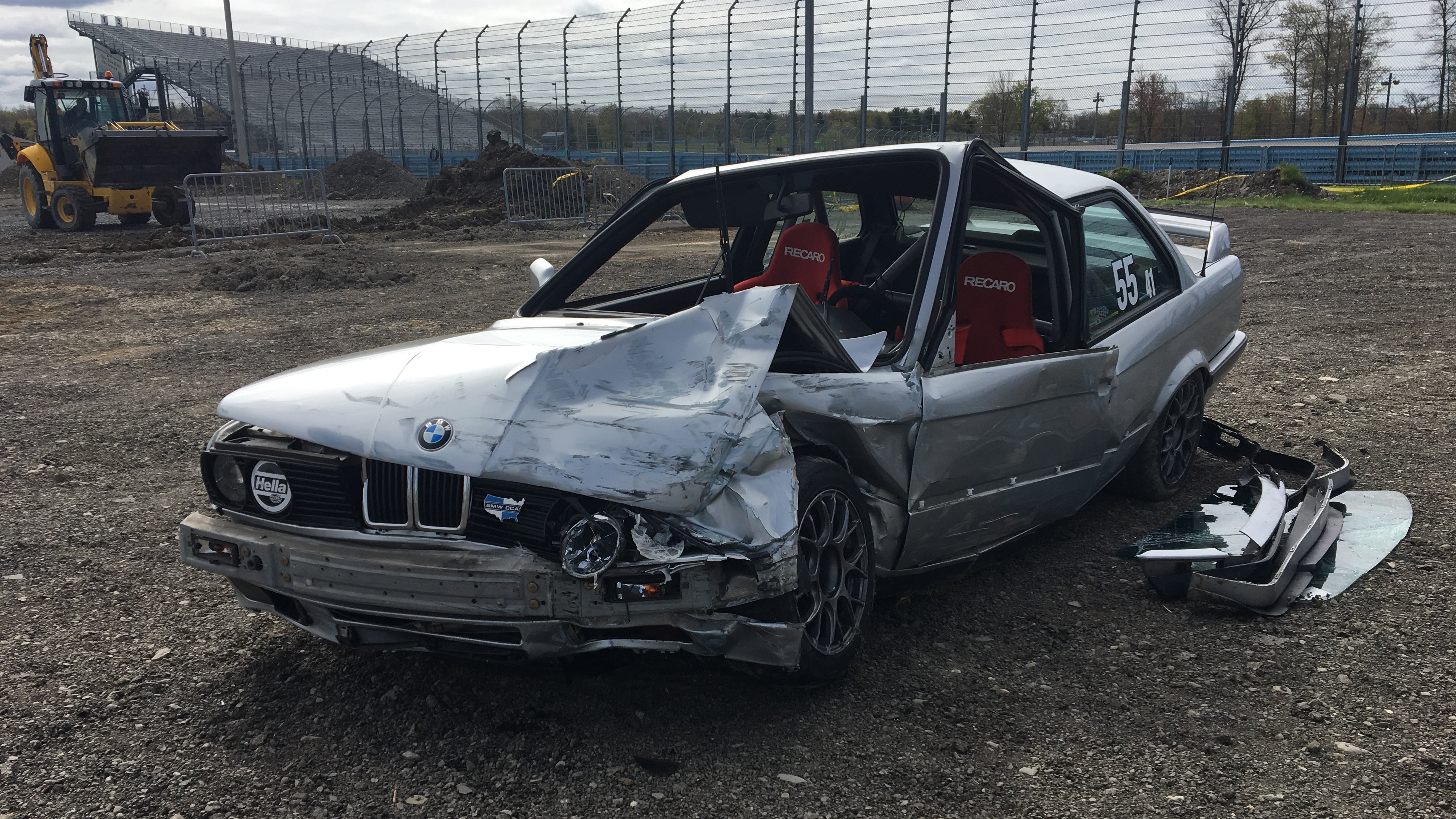 BMW e30 crash