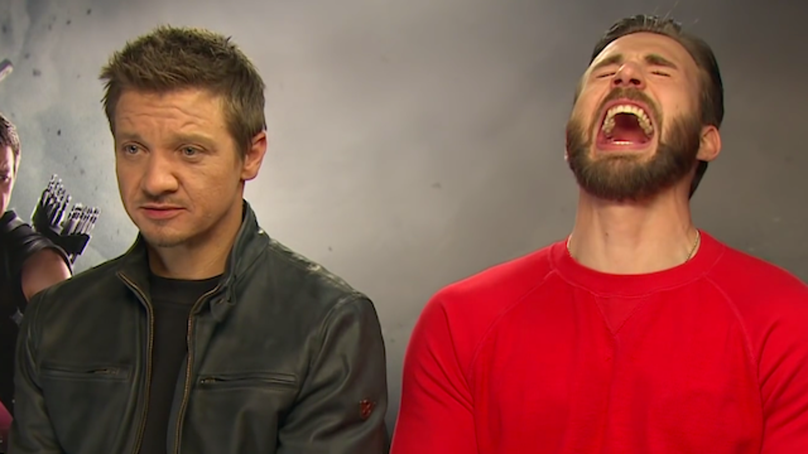 Chris Evans and Jeremy Renner apologized for the stupid joke about heroine Johansson 04/25/2015 43 Chris Evans and Jeremy Renner apologized for the stupid joke about heroine Johansson 04/25/2015 19