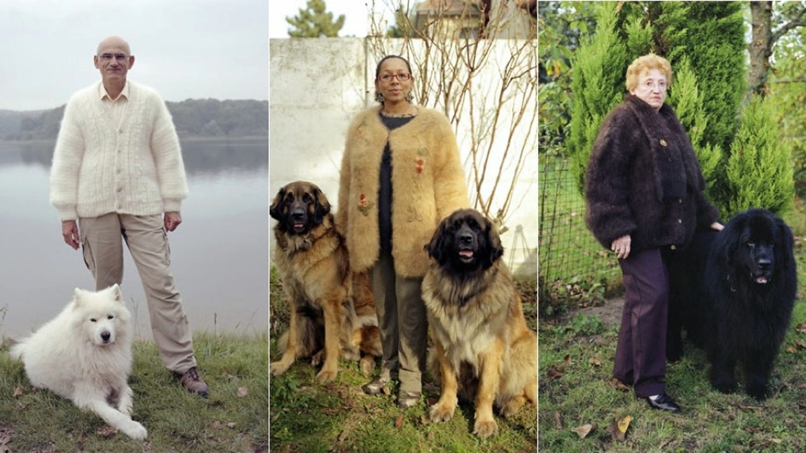 See My Vest: Portraits of Pet Owners in Dog Hair Sweaters
