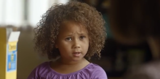 Screenshot from Cheerios commercial featuring interracial family (YouTube)