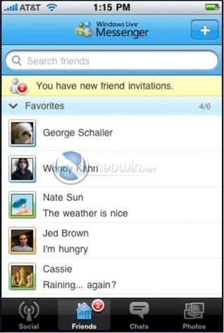 Windows Live Messenger iPhone App Almost Looks Better Than ...