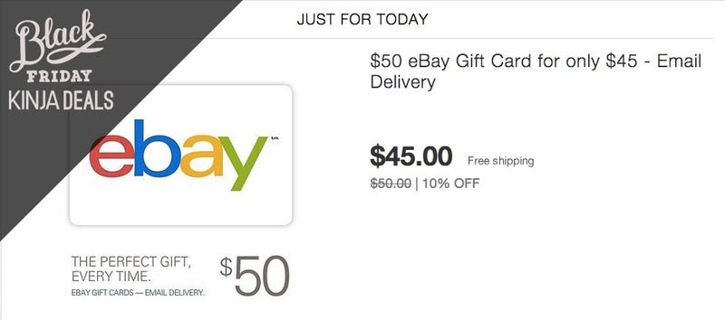 Illustration for article titled Prep for Cyber Monday with This Discounted eBay Gift Card