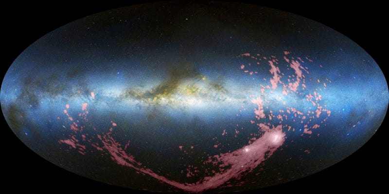 Illustration for article titled Behold the Magellanic Stream that encircles the Milky Way