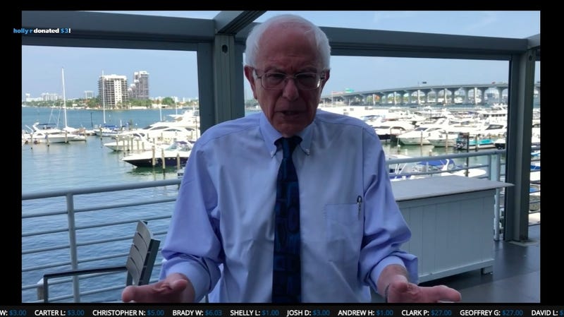 Illustration for article titled Bernie Sanders' New Twitch Channel Needs Fewer Campaign Ads, More Bernie Sanders