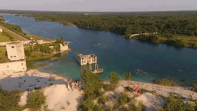 Abandoned Soviet forced labor camp oddly turns into cool fun beach