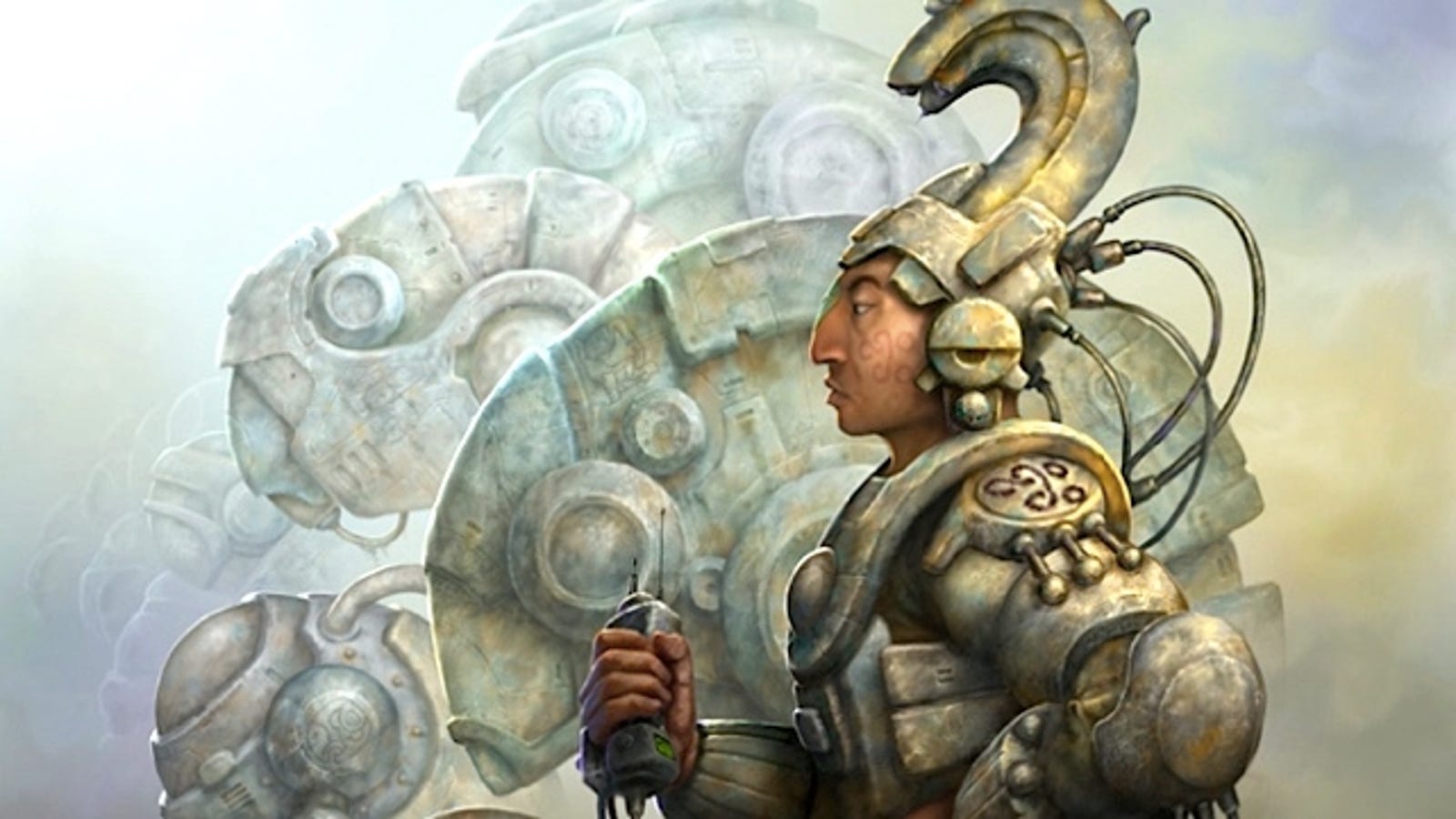 Behold, the Aztec mecha and Mayan cyborgs of our Mesoamerican future