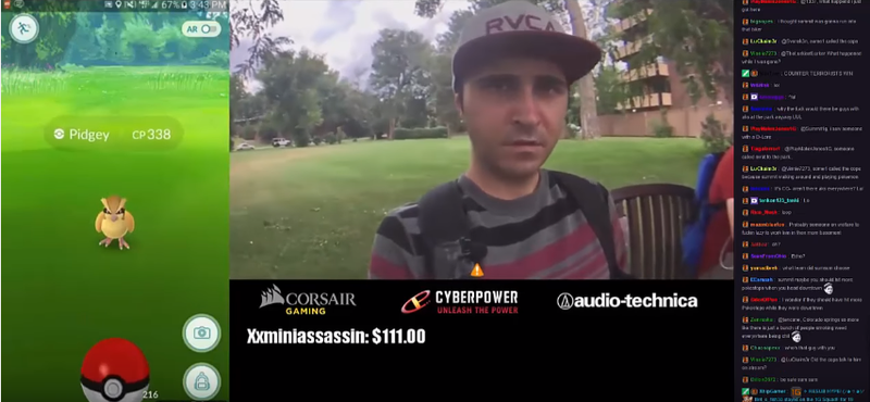Illustration for article titled Twitch Streamer Swatted While Playing Pokémon Go Outside
