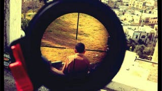 Illustration for article titled Israeli Lunatic Sniper Instagrams a Photo of a Child in His Crosshairs