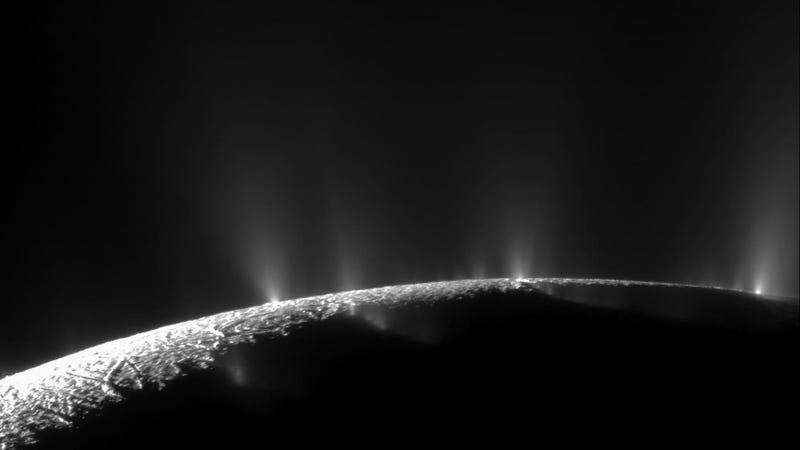 Plumes on Enceladus