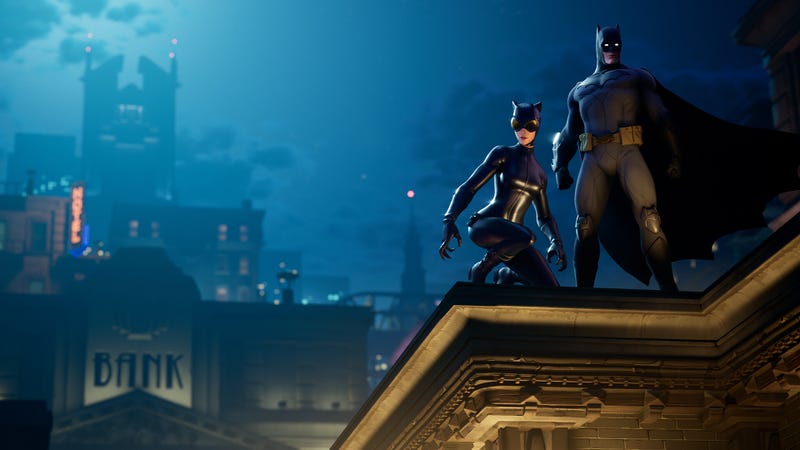 Illustration for article titled Fortnite's Batman Event Turns Tilted Town Into Gotham City