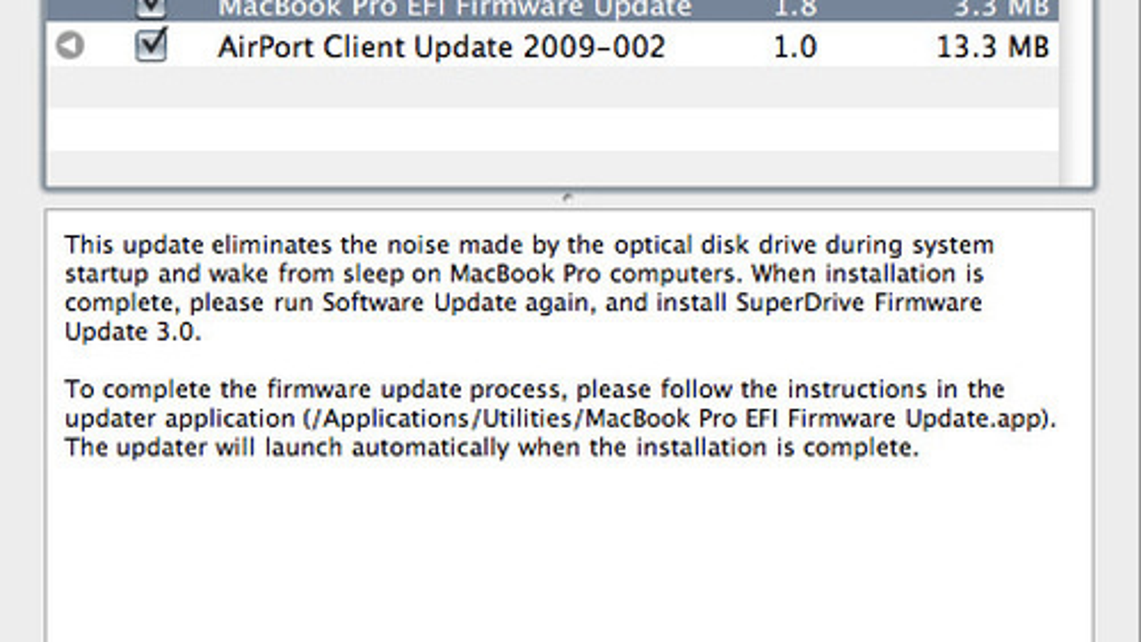 2007 macbook pro efi firmware update