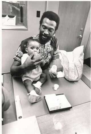 My dad, artist Jeff Donaldson and me.