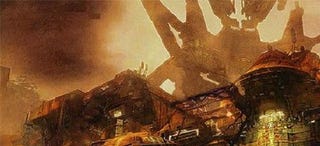 Illustration for article titled A Spaceport Bar Braces For The Worst Brawl In History, In AVP Concept Art