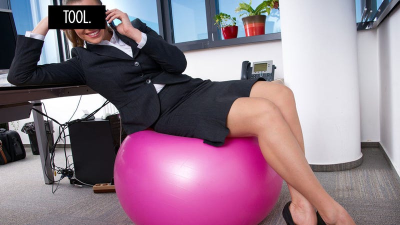 Illustration for article titled Sitting on an Exercise Ball at Work Yields No Results Other Than Making You Look Like a Total Asshole