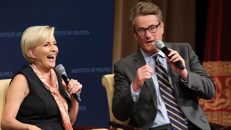 Illustration for article titled 'Morning Joe' Co-Hosts Mika Brzezinski and Joe Scarborough Got Married. Guess Who Didn't Get to Perform the Ceremony.